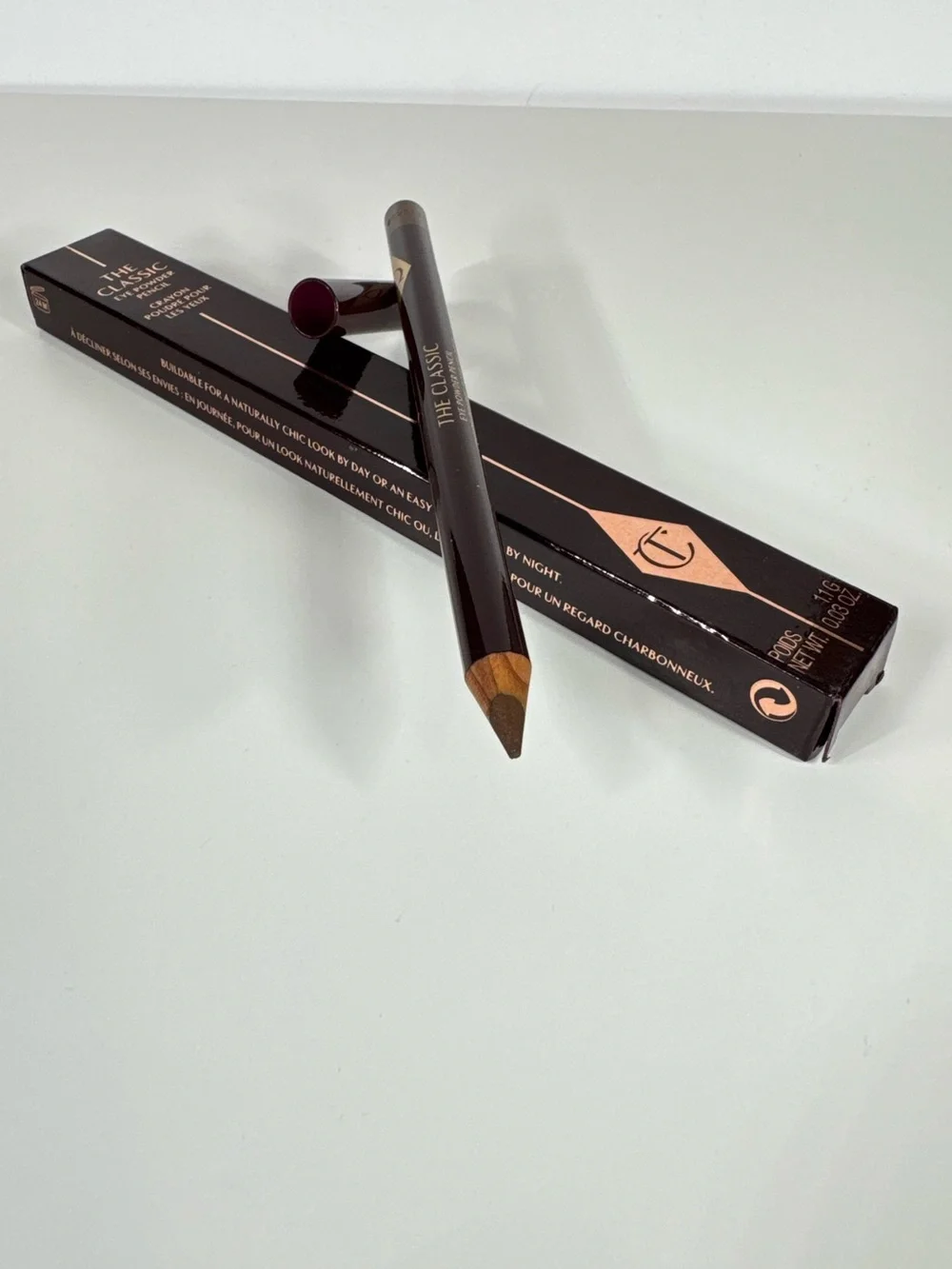Charlotte Tilbury The Classic Eye Powder Pencil Shimmering Brown NEW Full Size